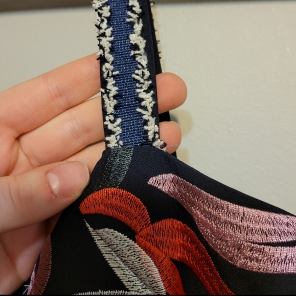 Foxiedox takeo embroidered navy dress - Picture 6 of 8